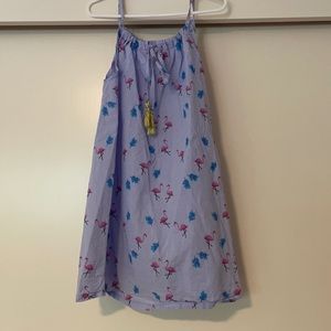 Mi & O summer dress w/flamingos